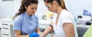 Preparation,For,Blood,Test,With,Pretty,Young,Woman,By,Female