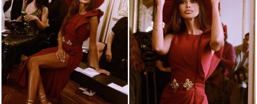 Mădălina Ghenea, senzațională la Paris Fashion Week! Rochia roșie și pălăria spectaculoasă au lăsat audiența fără cuvinte: „Frumusețe de vis!”